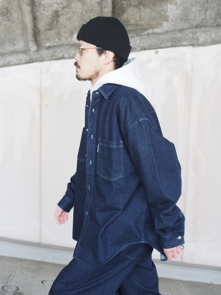 COOTIE Denim Work Shirt（Indigo Fade） - www.csihealth.net