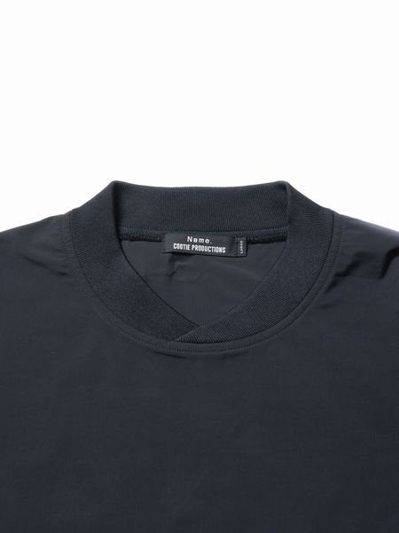 COOTIE 21aw NAME. POLYESTER TAFFETA FOOTBALL L/S TEE BLACK