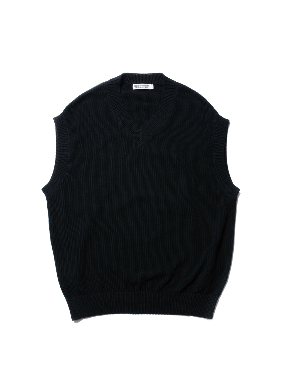 COOTIE / Seed Stitch Knit Vest -Black- (CTE-20S304) | 80-HACHIMARU-