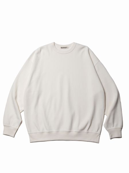 COOTIE / Honeycomb Thermal Crewneck L/S Tee -Off White- 通販 正規