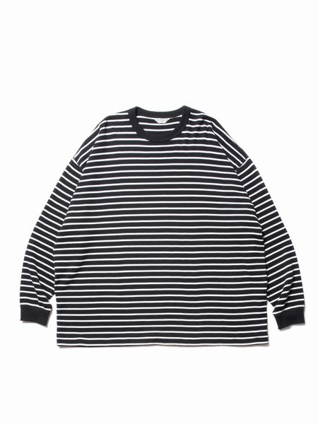 COOTIE / Heavy Thermal Border L/S Tee -Black×Off White- | 80 