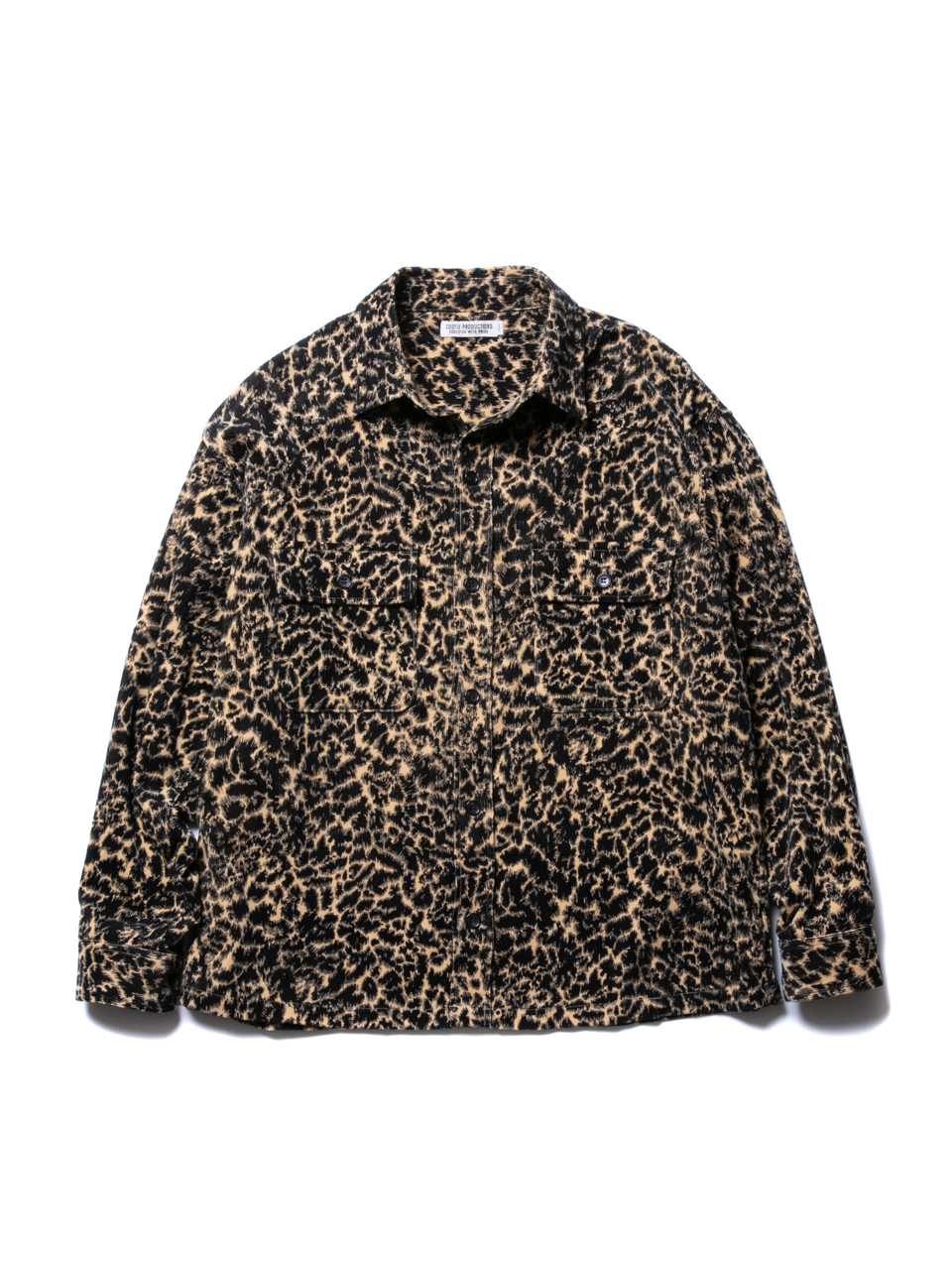 cootie corduroy leopard CPO jacket肩幅57cm