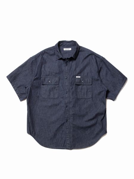 COOTIE / Error Fit Denim Work S/S Shirt -Indigo- | 80-HACHIMARU-