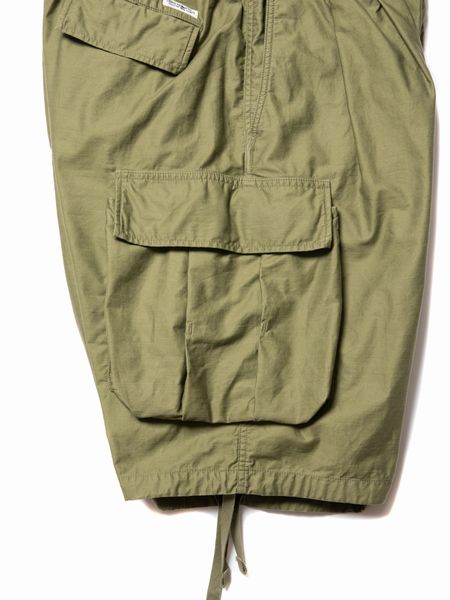 COOTIE / Back Satin Error Fit Cargo Easy Shorts -Olive- | 80 