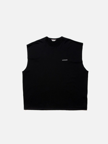 COOTIE / Supima Cotton Sweat Cut-Off Tee -Black- | 80-HACHIMARU-