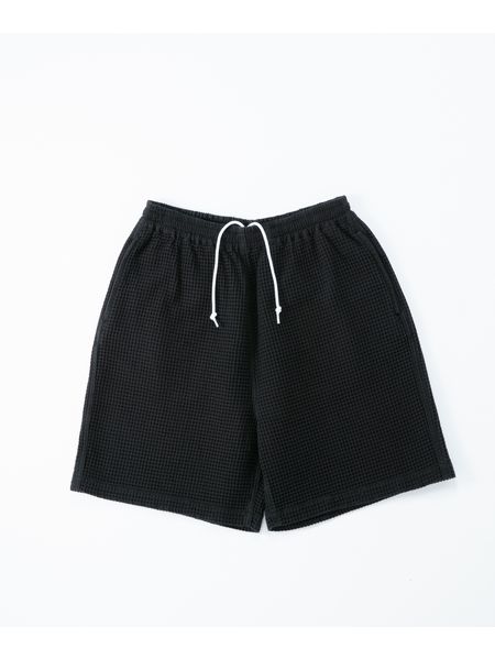 COOTIE / Big Waffle Easy Shorts -Black- | 80-HACHIMARU-