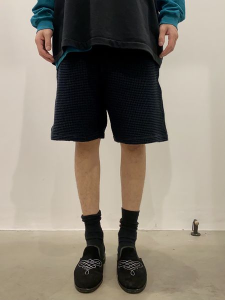 COOTIE / Big Waffle Easy Shorts -Black- | 80-HACHIMARU-