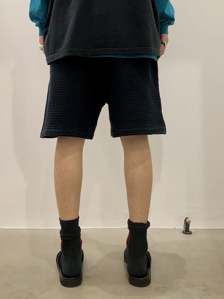 COOTIE / Big Waffle Easy Shorts -Black- | 80-HACHIMARU-