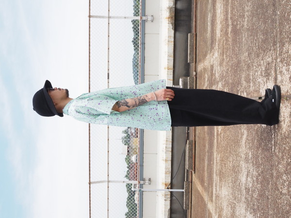 CHALLENGER ペイントスプラッターデザイン 半袖シャツ L CHALLEGER / S/S SPLATTER SHIRT 通販 正規代理店