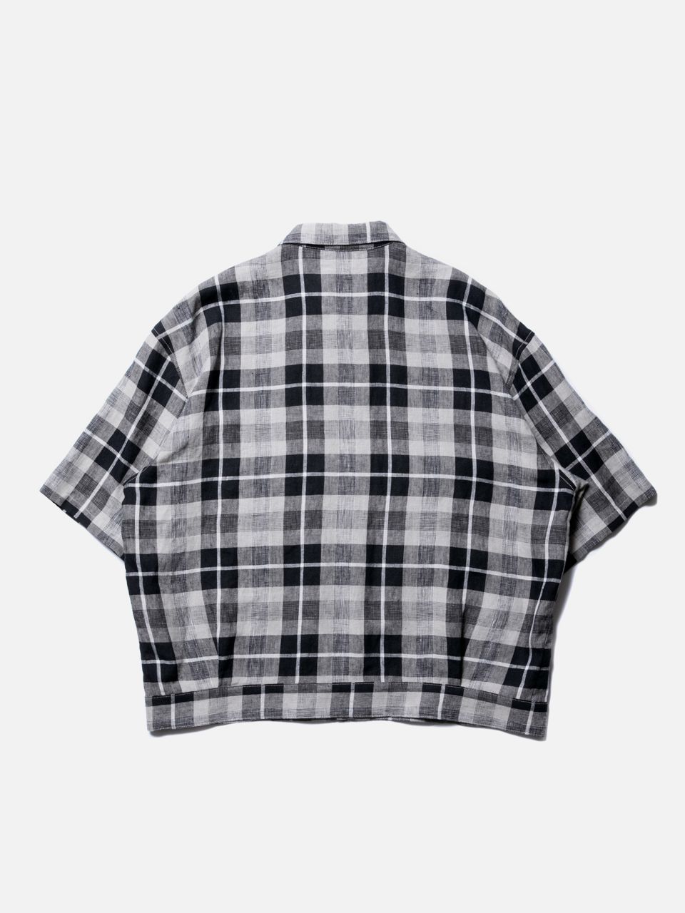 COOTIE / Linen Check Work S/S Shirt | 80-HACHIMARU-
