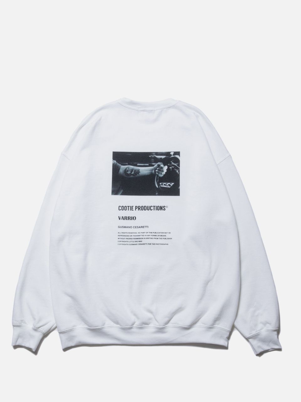 COOTIE / Print Crewneck Sweatshirt (JESUS) -White- | 80-HACHIMARU-