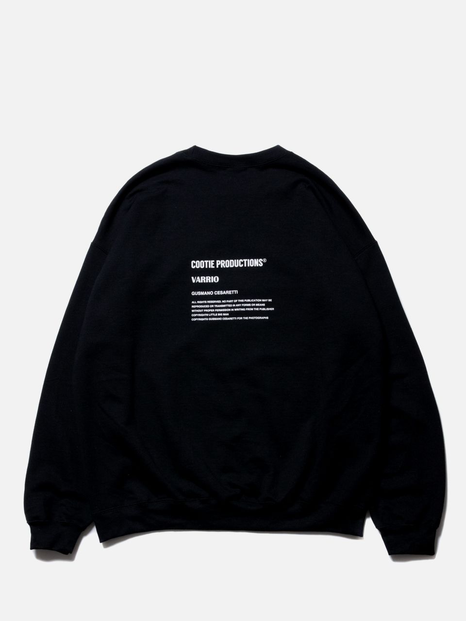 COOTIE / Print Crewneck Sweatshirt (LOGO) -Black- | 80-HACHIMARU-