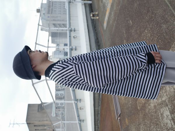 COOTIE / Supima Border Oversized L/S Polo 通販 正規代理店