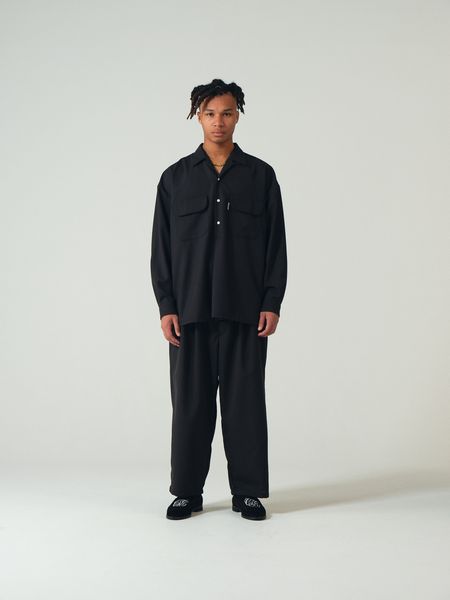 COOTIE / T/W Open Collar Pullover Shirt -Black- | 80-HACHIMARU-