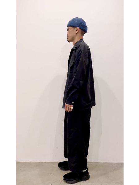 COOTIE / T/W 2 Tuck Easy Ankle Pants -Black- | 80-HACHIMARU-