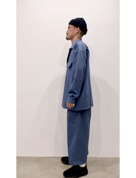 COOTIE / T/W 2 Tuck Easy Ankle Pants -Smoke Blue- | 80-HACHIMARU-