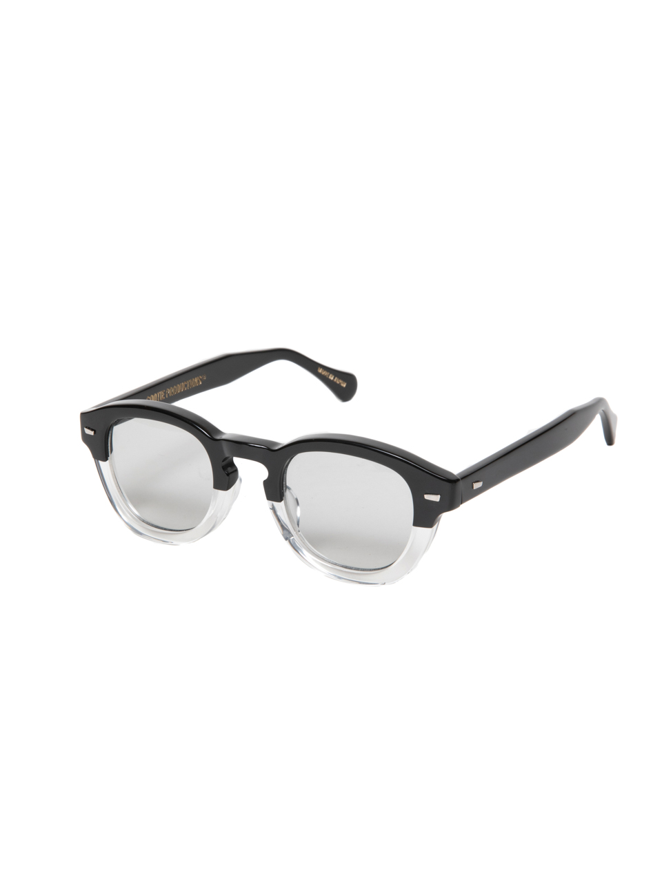 格安中古COOTIE 20SS Raza Flat Glasses クーティー サングラス Black×Black 定価23100円 セル、プラスチックフレーム