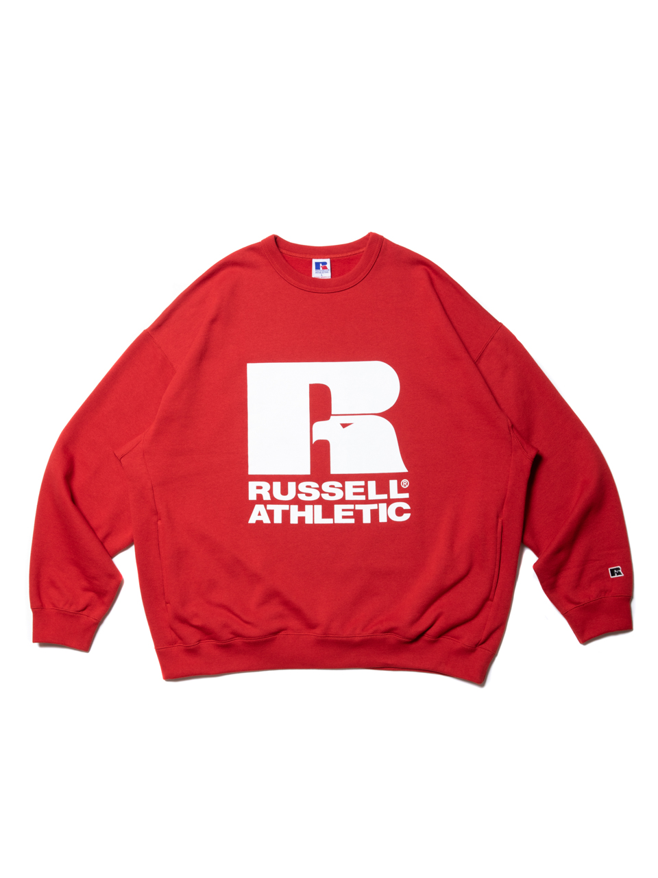COOTIE / T/C Crewneck Sweatshirt -Red×White- | 80-HACHIMARU-