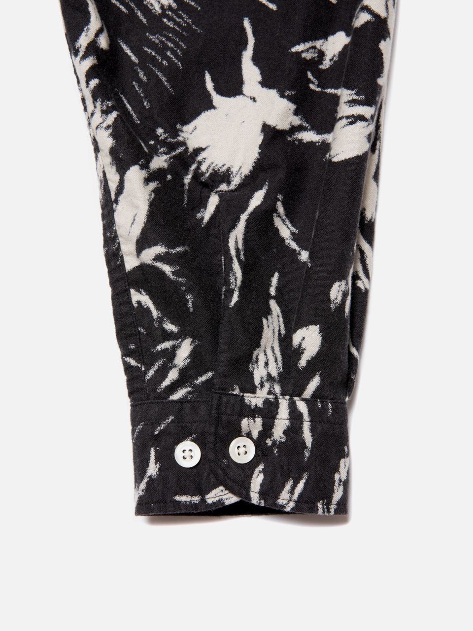 COOTIE Wolf Print Nel Open Collar Shirt - 3