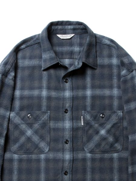 COOTIE Ombre Check Work Shirt (Mustard) - シャツ