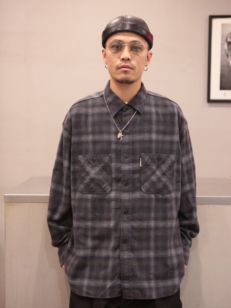 COOTIE クーティ｜19AW Ombre Check Work Shirt 通販｜CTE-19A404
