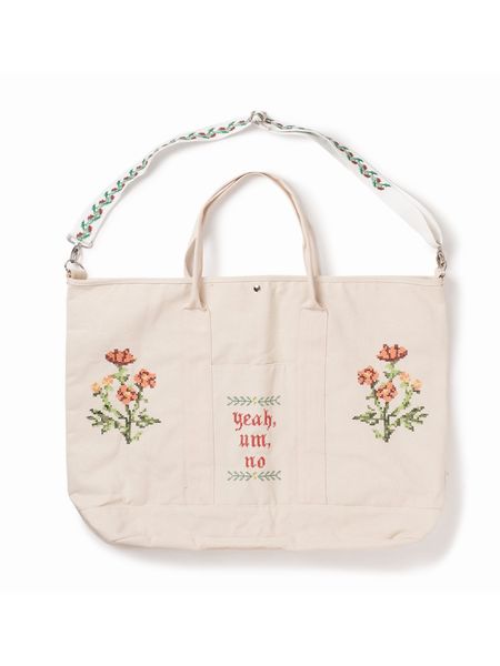 Flower cheap canvas bag