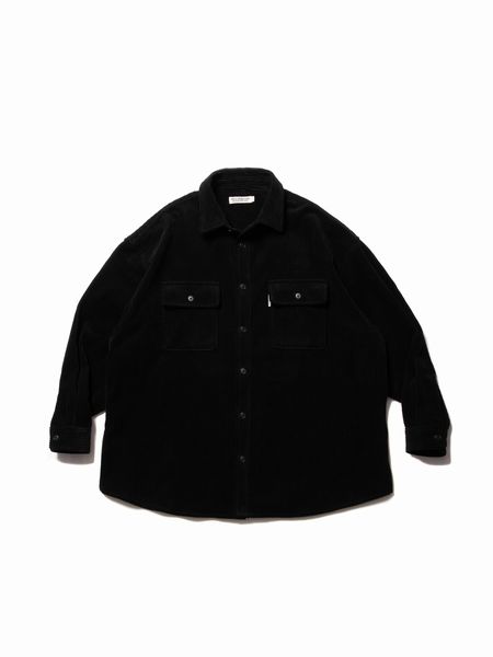 COOTIE / Wide Corduroy CPO Jacket -Black- | 80-HACHIMARU-