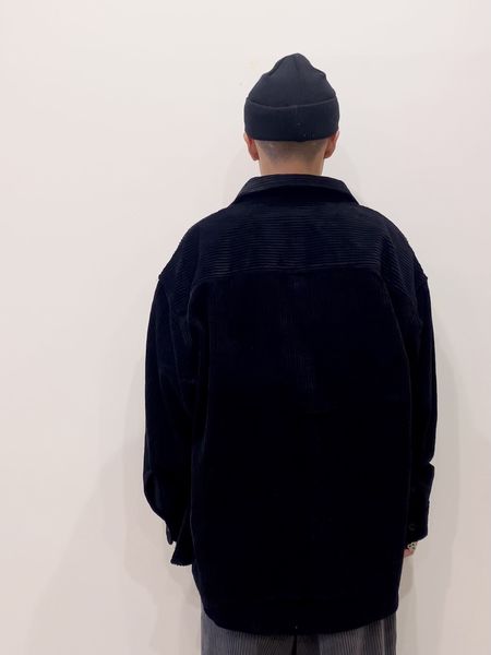 COOTIE / Wide Corduroy CPO Jacket -Black- | 80-HACHIMARU-