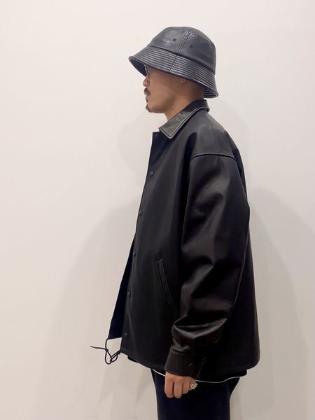 SAMSサムズcootie Leather Coach Jacketレザーコーチジャケット