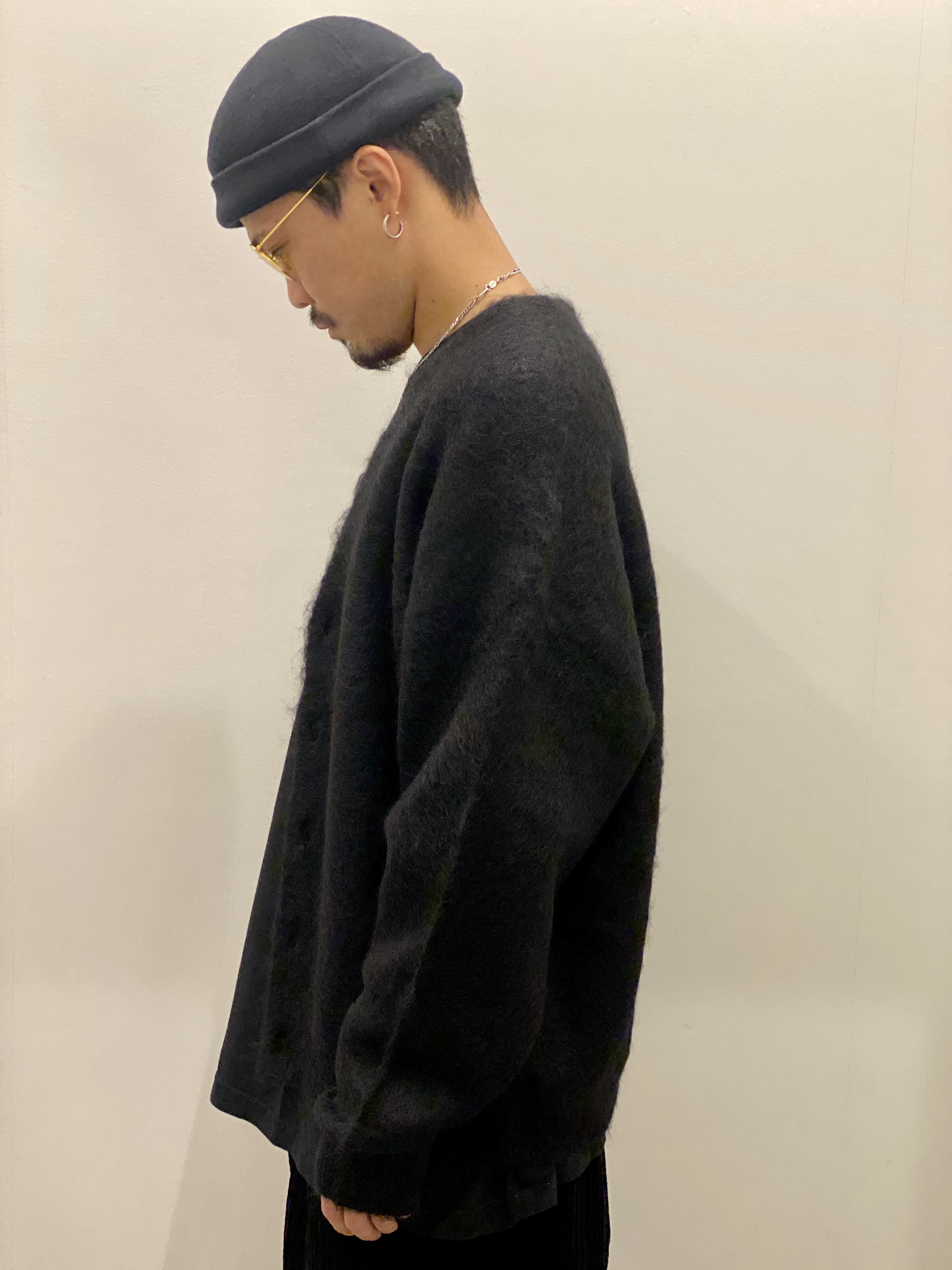 COOTIE / Mohair Cardigan -Black- | 80-HACHIMARU-