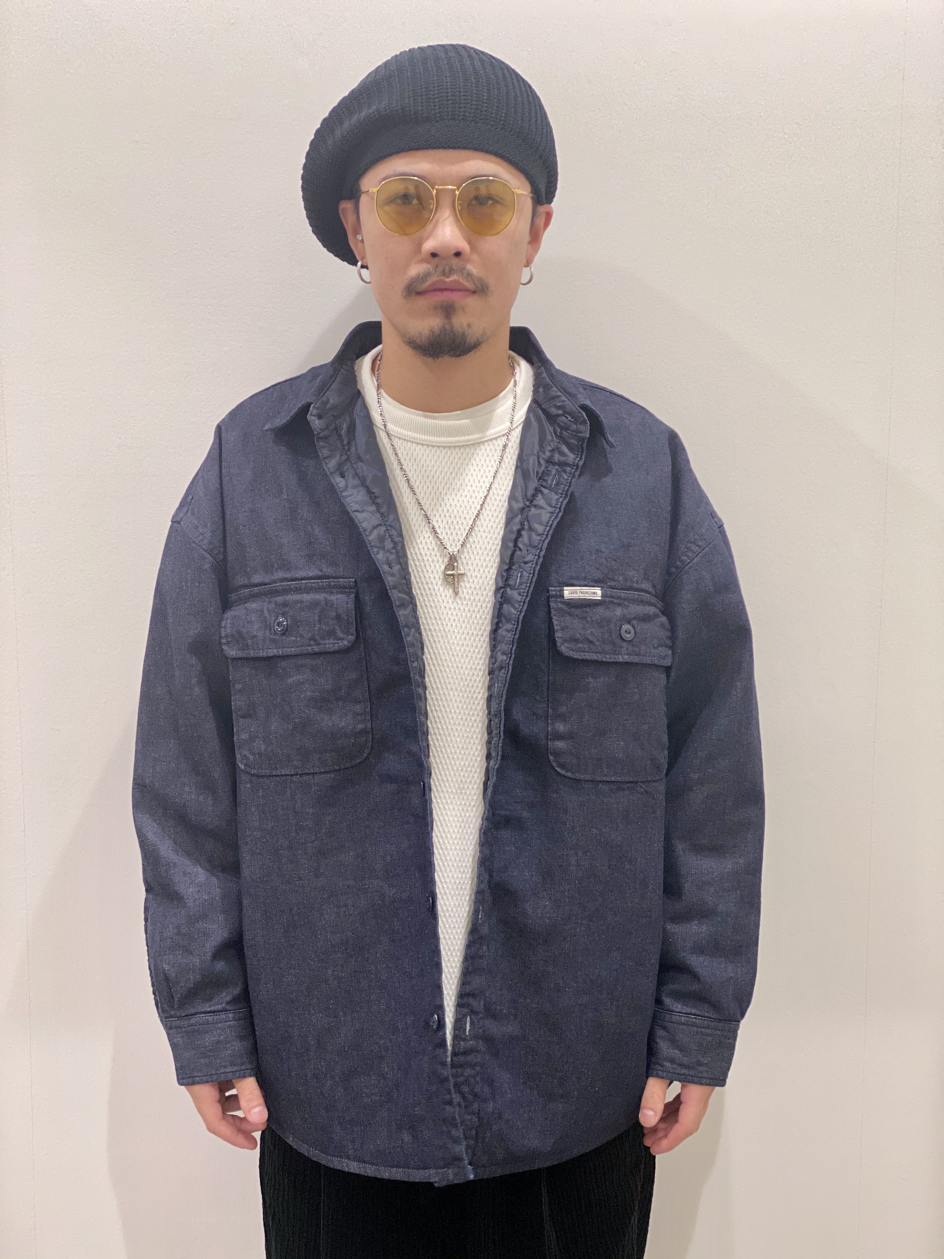 完成品 COOTIE◇Denim Quilting Shirt Jacket/L/デニム/インディゴ