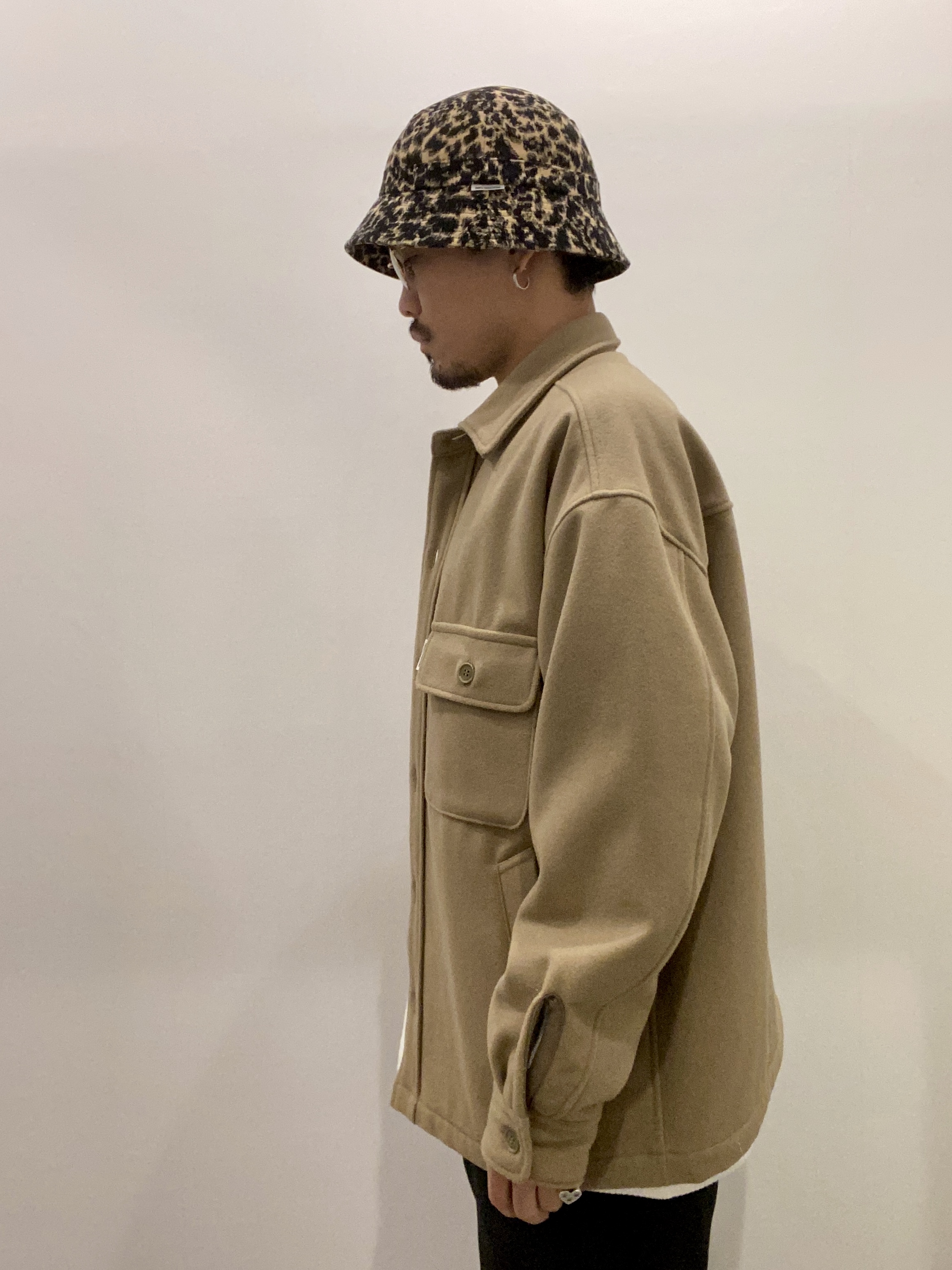 COOTIE / Wool Mossa CPO Jacket -Beige- | 80-HACHIMARU-