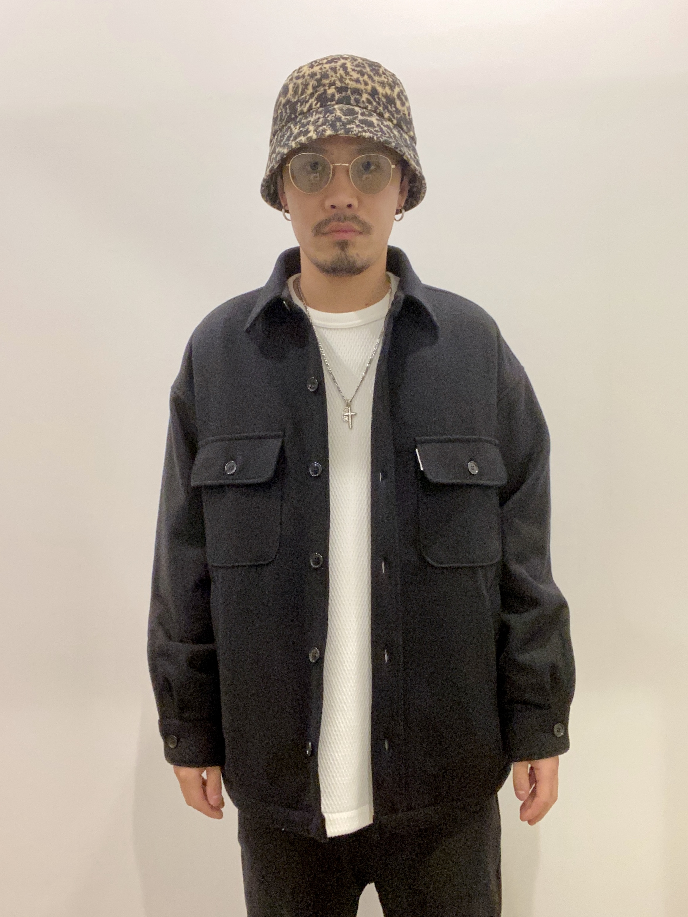 COOTIE / Wool Mossa CPO Jacket -Black- | 80-HACHIMARU-