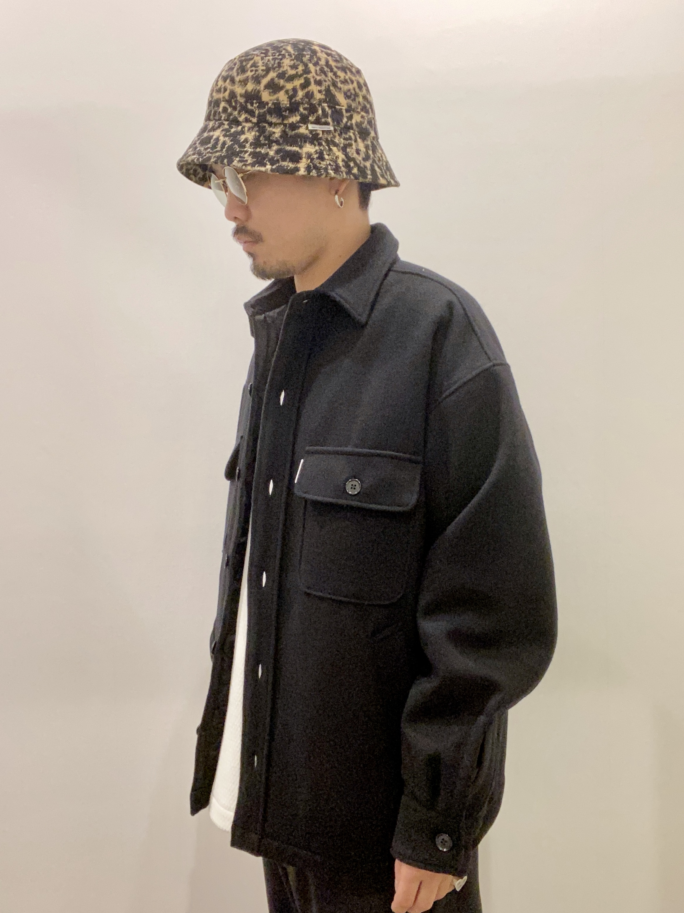 COOTIE / Wool Mossa CPO Jacket -Black- | 80-HACHIMARU-