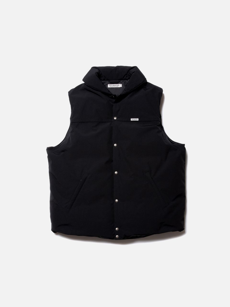 COOTIE / Weather Cloth Oversized Down Vest -Black- | 80-HACHIMARU-