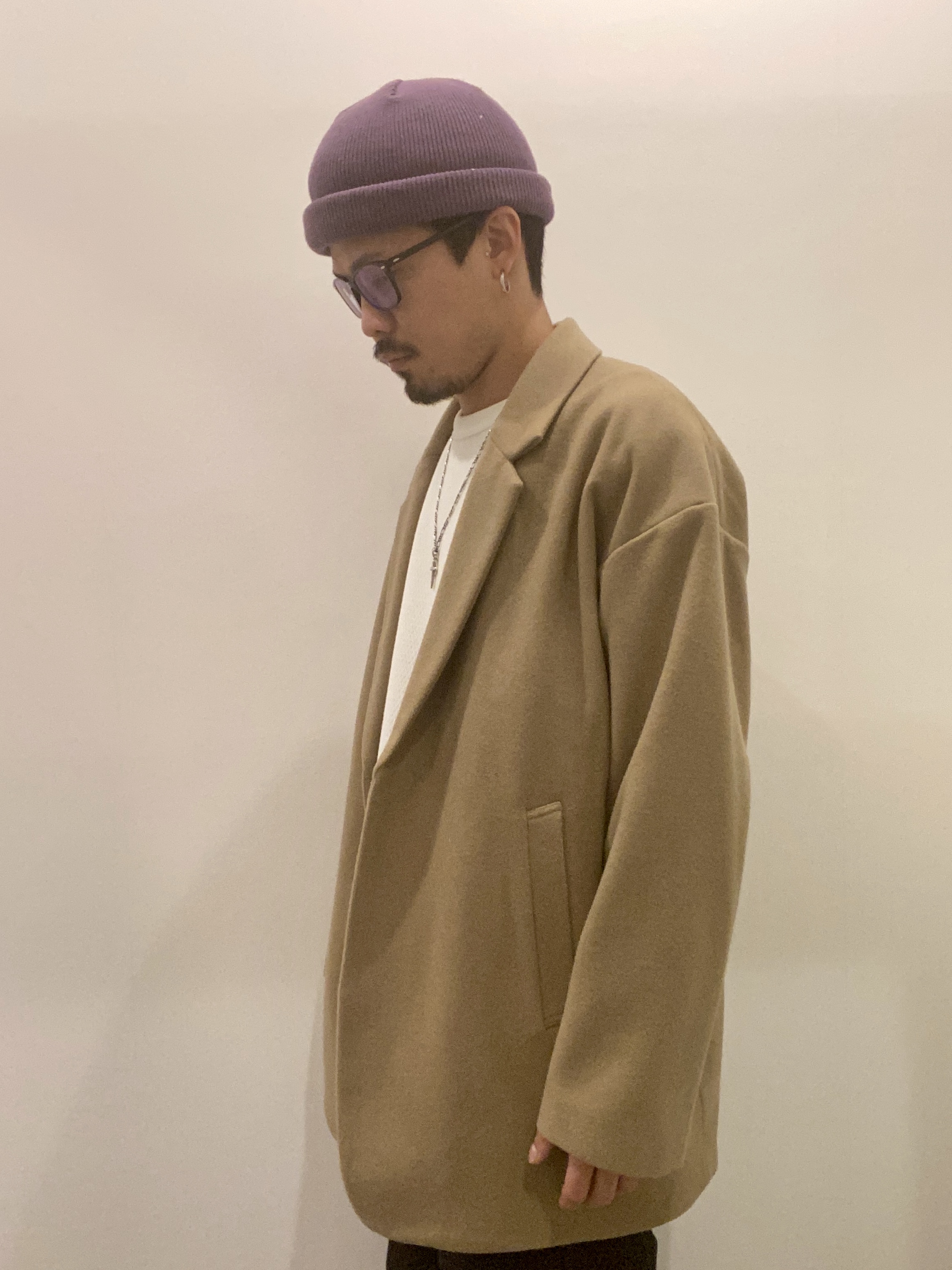 COOTIE / Wool Mossa Chester Coat (Short)