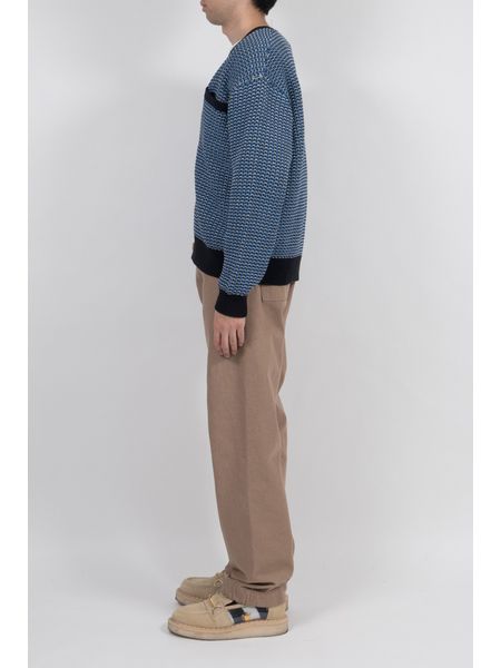 PHINGERIN / VZORY CARDIGAN HONEYCOMB -Blue- | 80-HACHIMARU-