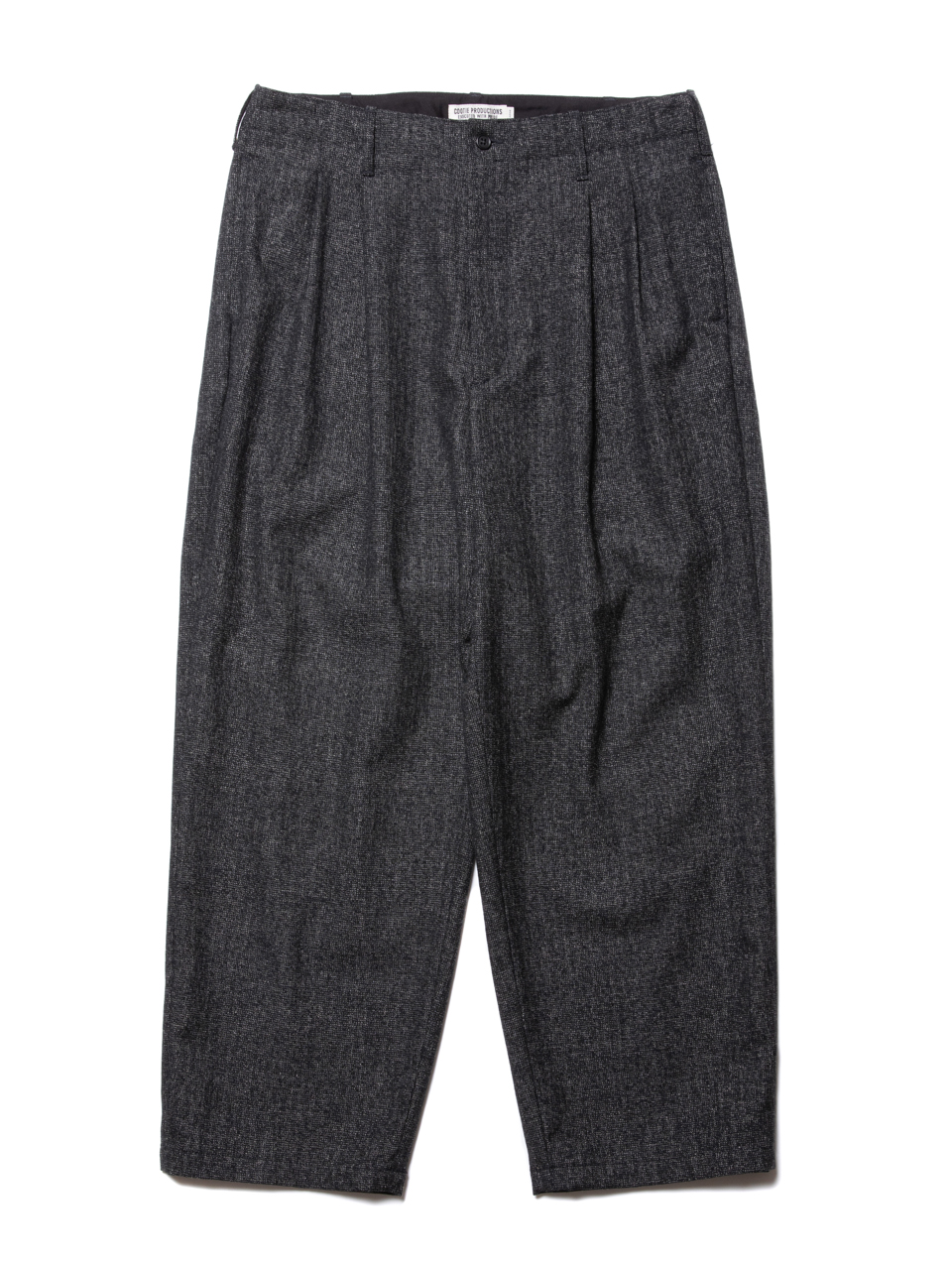 COOTIE MELANGE WOOL 2 TUCK TROUSERS