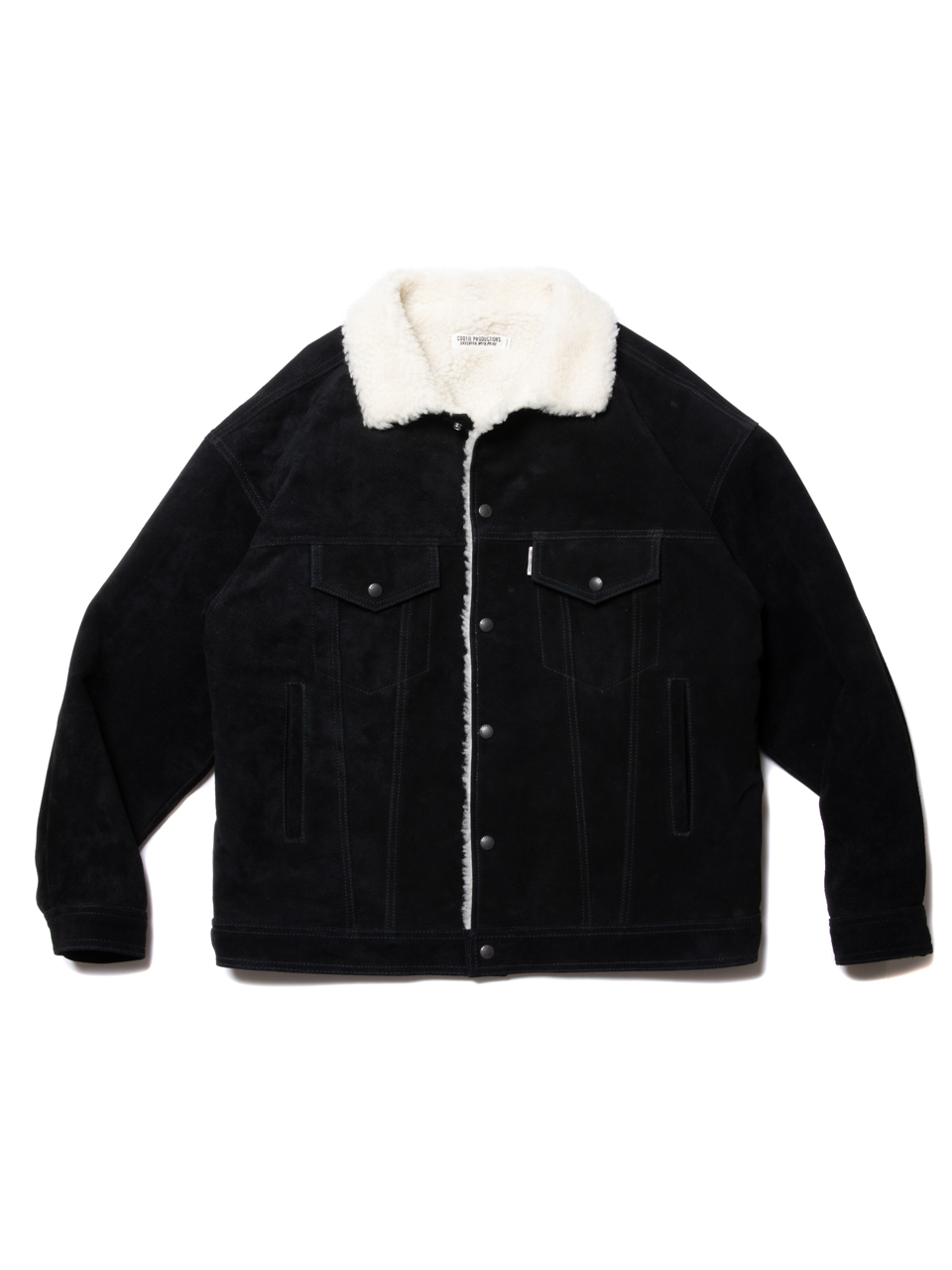 cootie Suede Boa Track Jacket-