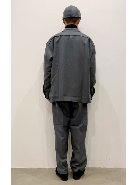 COOTIE / Wool Serge 2 Tuck Easy Pants -Gray- | 80-HACHIMARU-