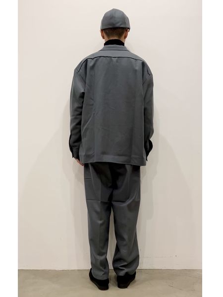 COOTIE / Wool Serge Work Shirt -Gray- | 80-HACHIMARU-