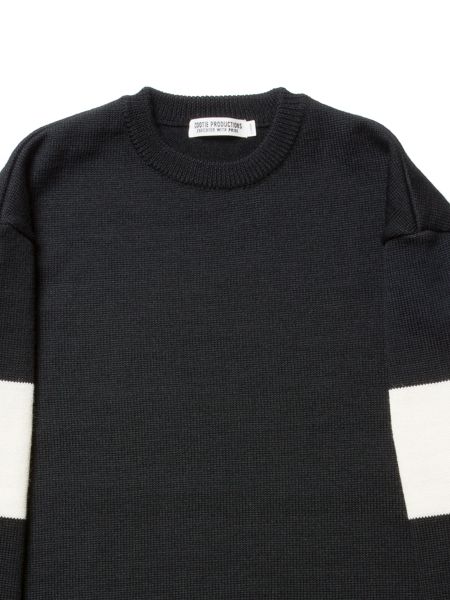 COOTIE クーティ｜Sleeve Border Knit Sweater｜ファッション通販