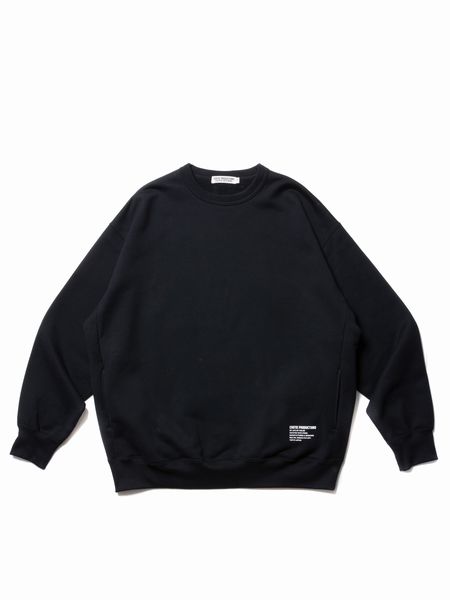 COOTIE / Compact Yarn Crewneck Sweatshirt -Black- | 80-HACHIMARU-