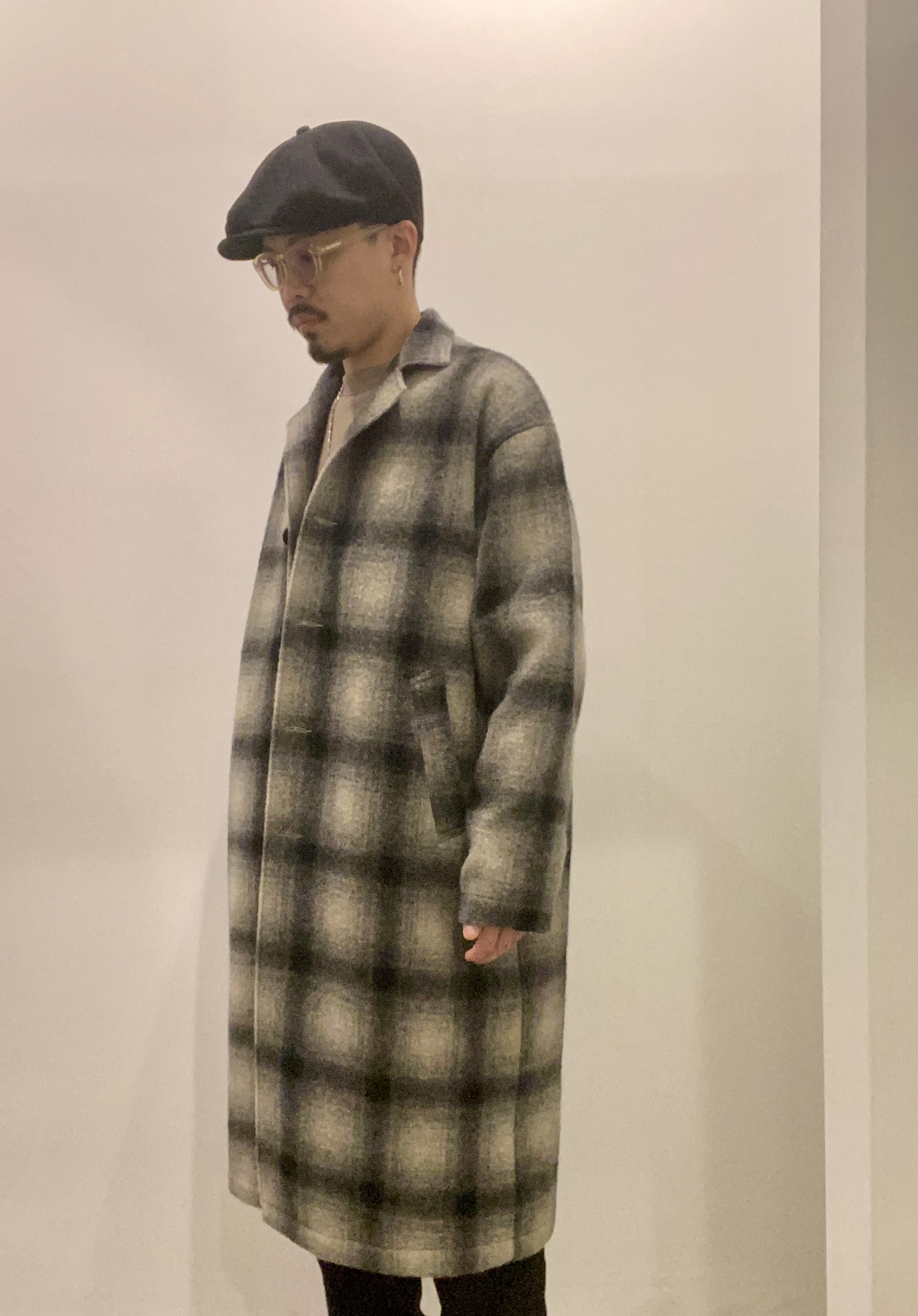 cootie Napping Ombre Check Shop Coatジャケット/アウター