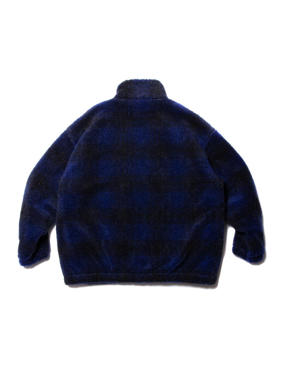 COOTIE / Ombre Boa Check Track Jacket -Blue- | 80-HACHIMARU-