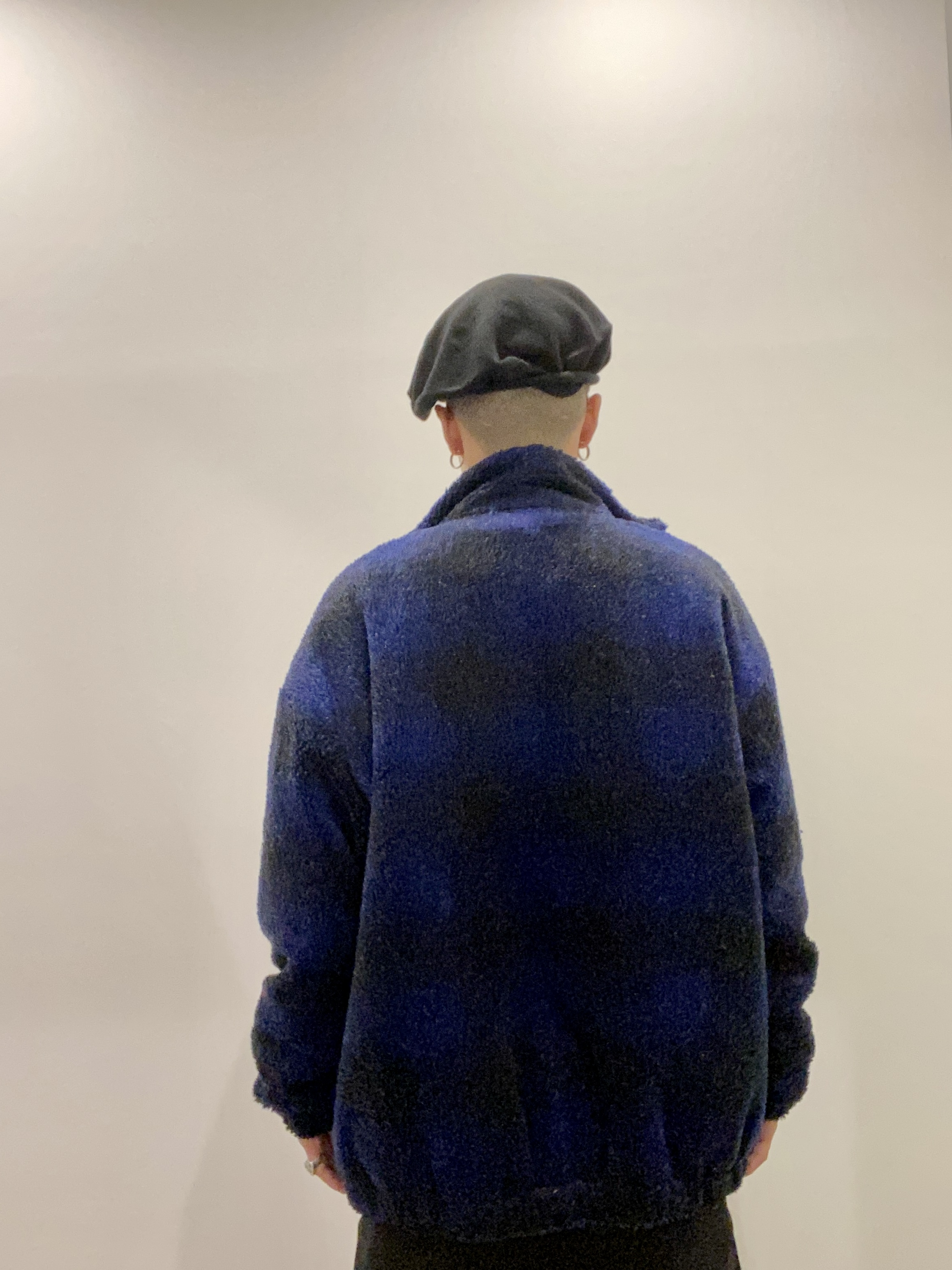 ColoCOOTIE / Ombre Boa Check Track Jacket